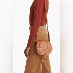 NWT Chloe Marcie Small Crossbody. Tan. Authentication card/tags attached/receipt